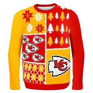 FOCO Kansas City Chiefs Ugly Christmas Sweater NWT Unopened Package Mens Small